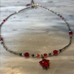 Fun Red Star Necklace